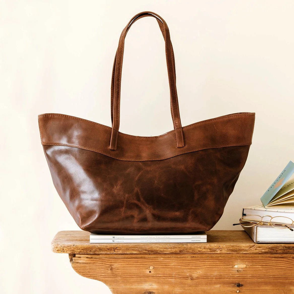 Arden Oversized Leather Tote