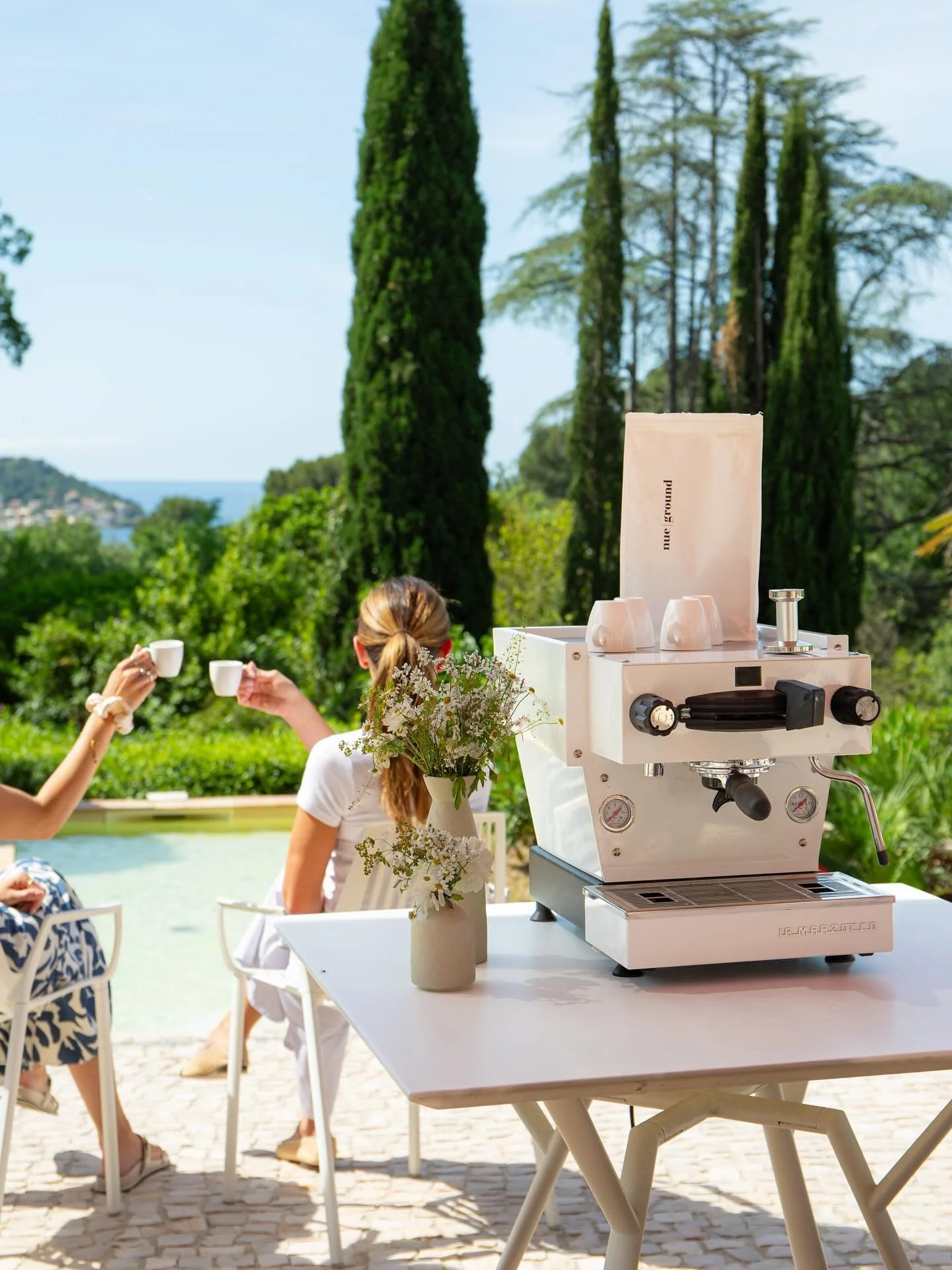 @nuegroundretreats fuelled by @lamarzocco ☕️ 🍃🌊