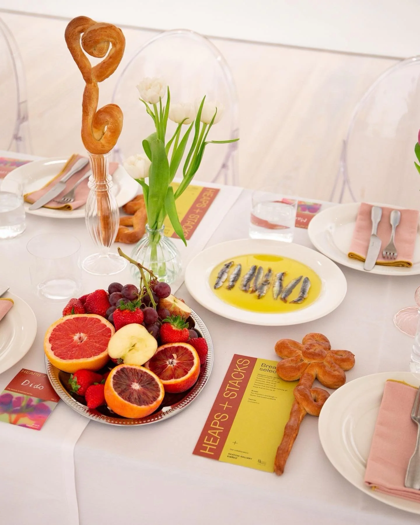 @saatchi_gallery x @heaps_stacks Client beauty breakfast 🤍💕