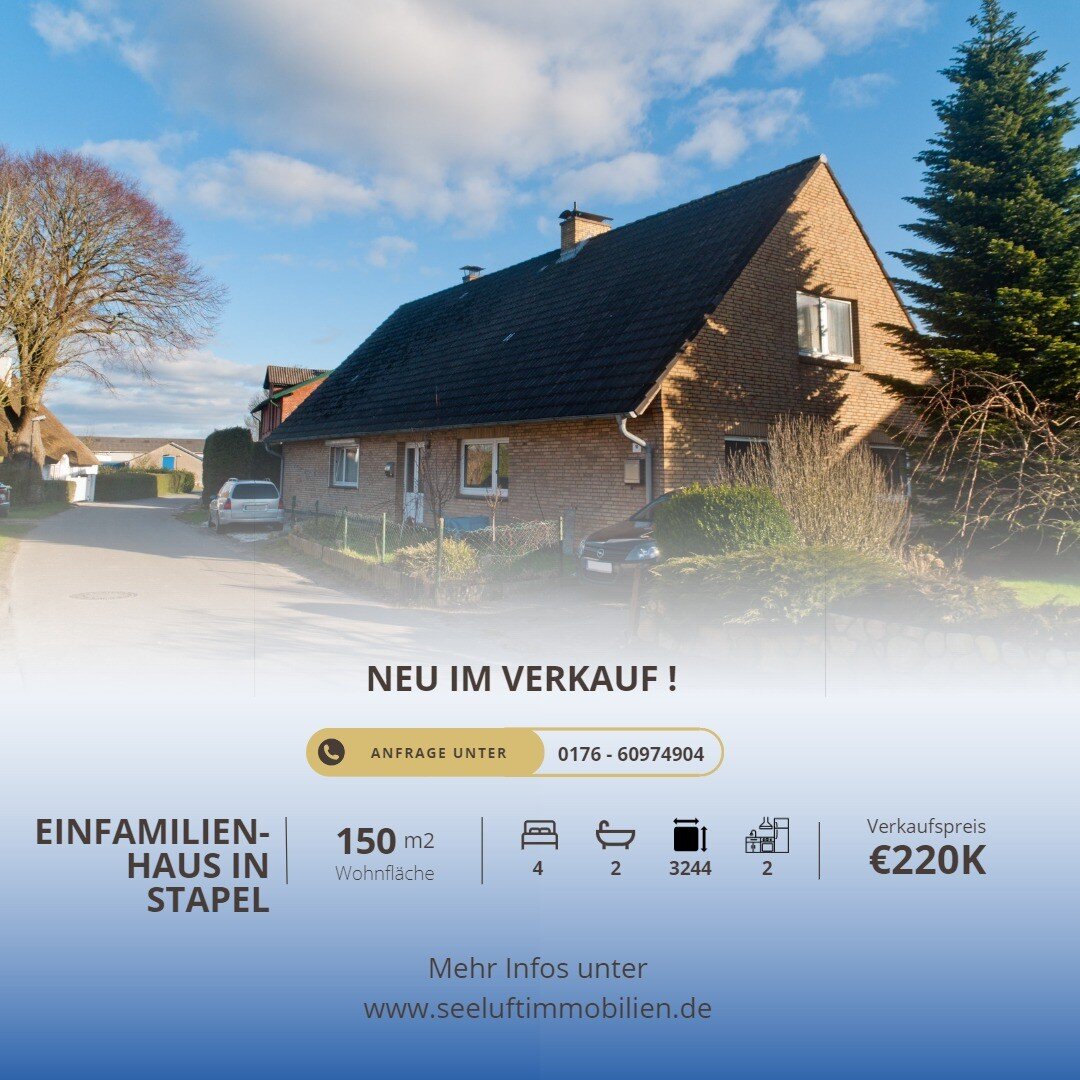 Neu im Verkauf bei Seeluft Immobilien!

Dieses sch&ouml;ne Objekt haben wir neu in der Vermarktung. Es handelt sich um ein Einfamilienhaus, welches aktuell allerdings als 2-Familienhaus genutzt wird. 2 B&auml;der, 2 K&uuml;chen und ein riesiges Grund