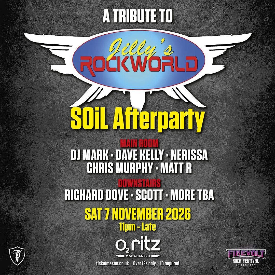 JILLY'S ROCKWORLD Sat Nov 7th 2026
