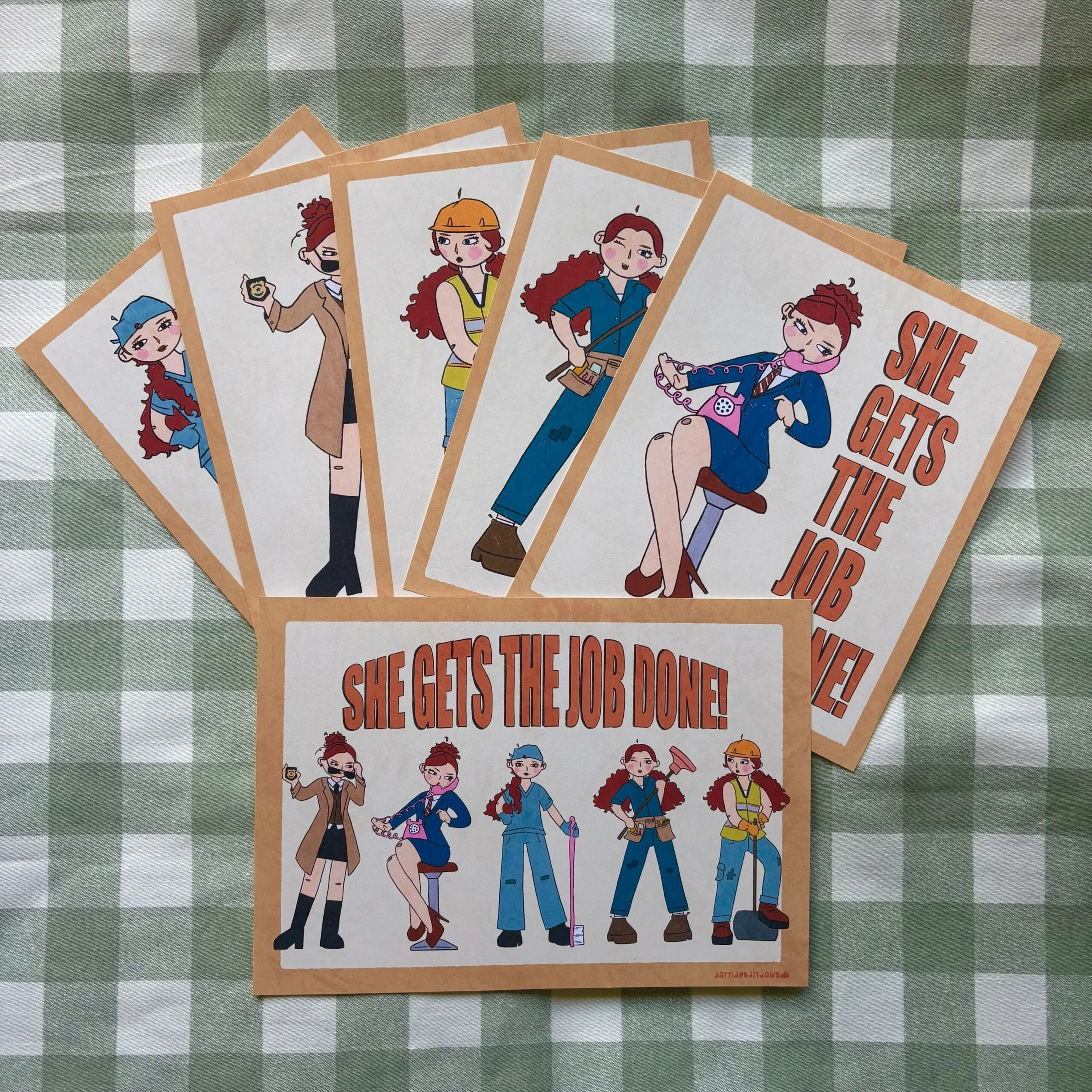 she gets the job done print