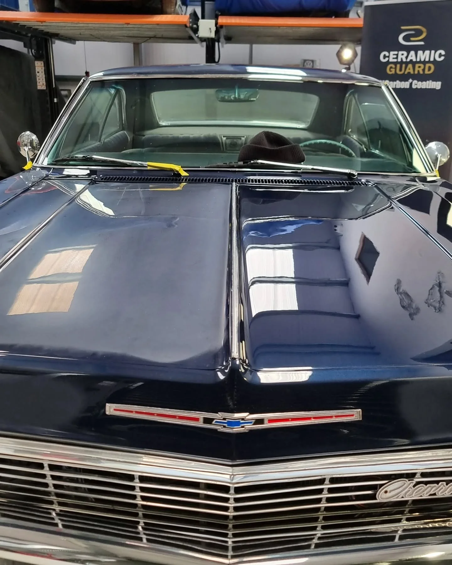 Chevy Impala recent repaint, flattened, polished and ready for Ceramic Guard coating, feature film to follow in the coming days! 
.
.
#eastsussex #detailing #battle #hastings #carstorage #cargram #bilthamber #cartec #cartecuk #ceramiccoating #ceramic