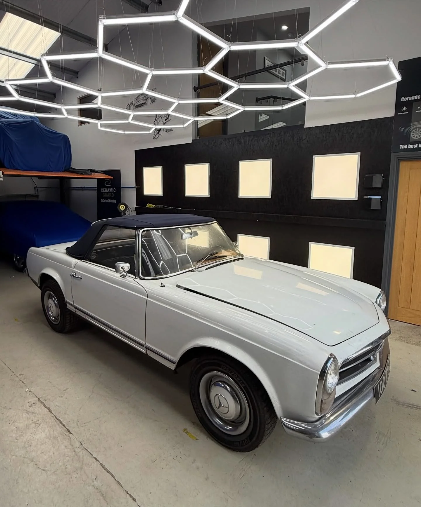 This lovely Mercedes 230SL has just arrived with us for storage. Our client purchased the car at the end of 2025 from Munich and arranged for it to be bought over. He has it booked in for restoration work in 6 months time and needed somewhere to stor