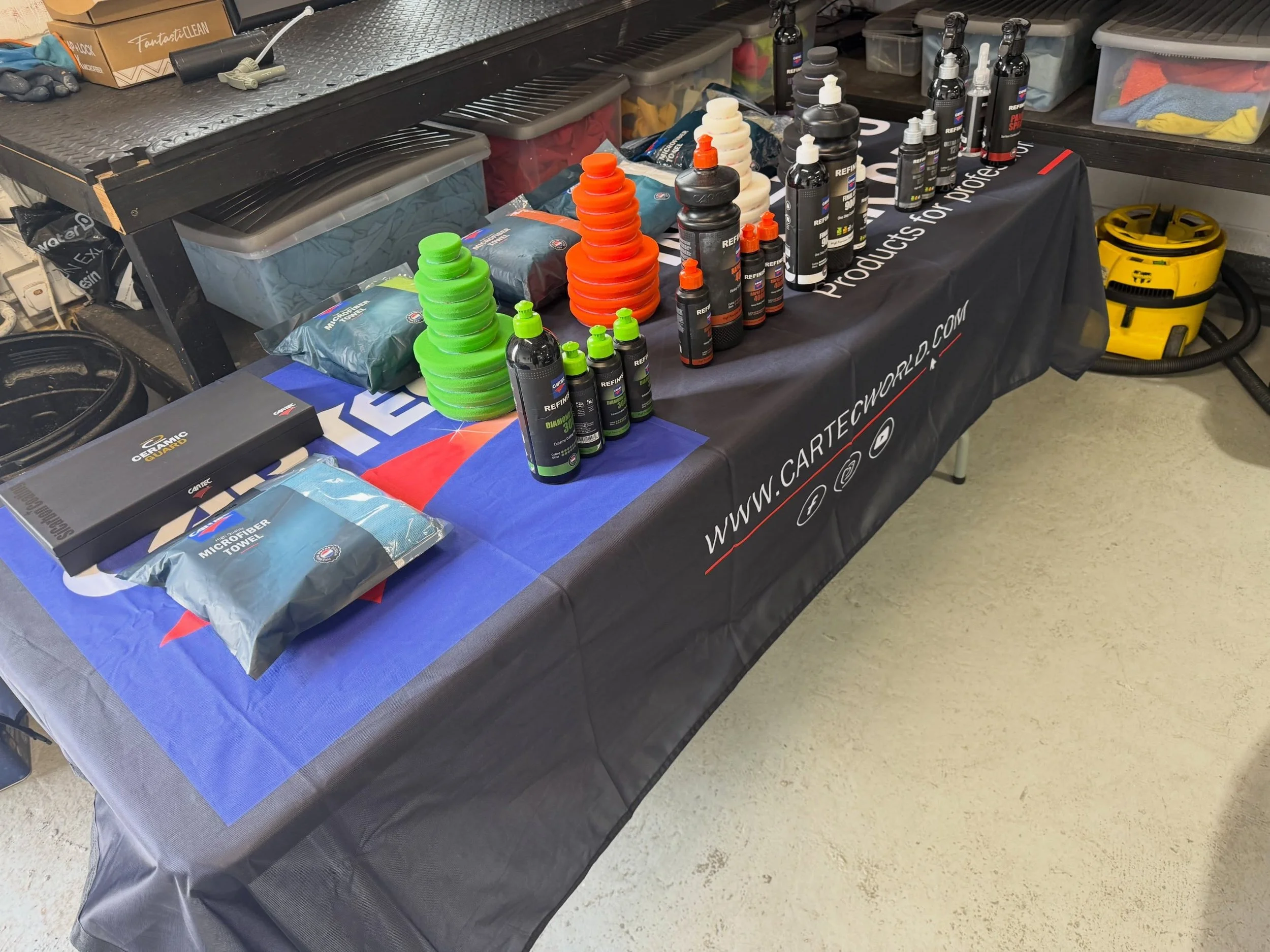 Today Dan is up at @cartecuk and @ag.detail completing his @officialceramicguard application course meaning more weekday availability. #detailing #ceramiccoating #valet #paintcorrection #cartec