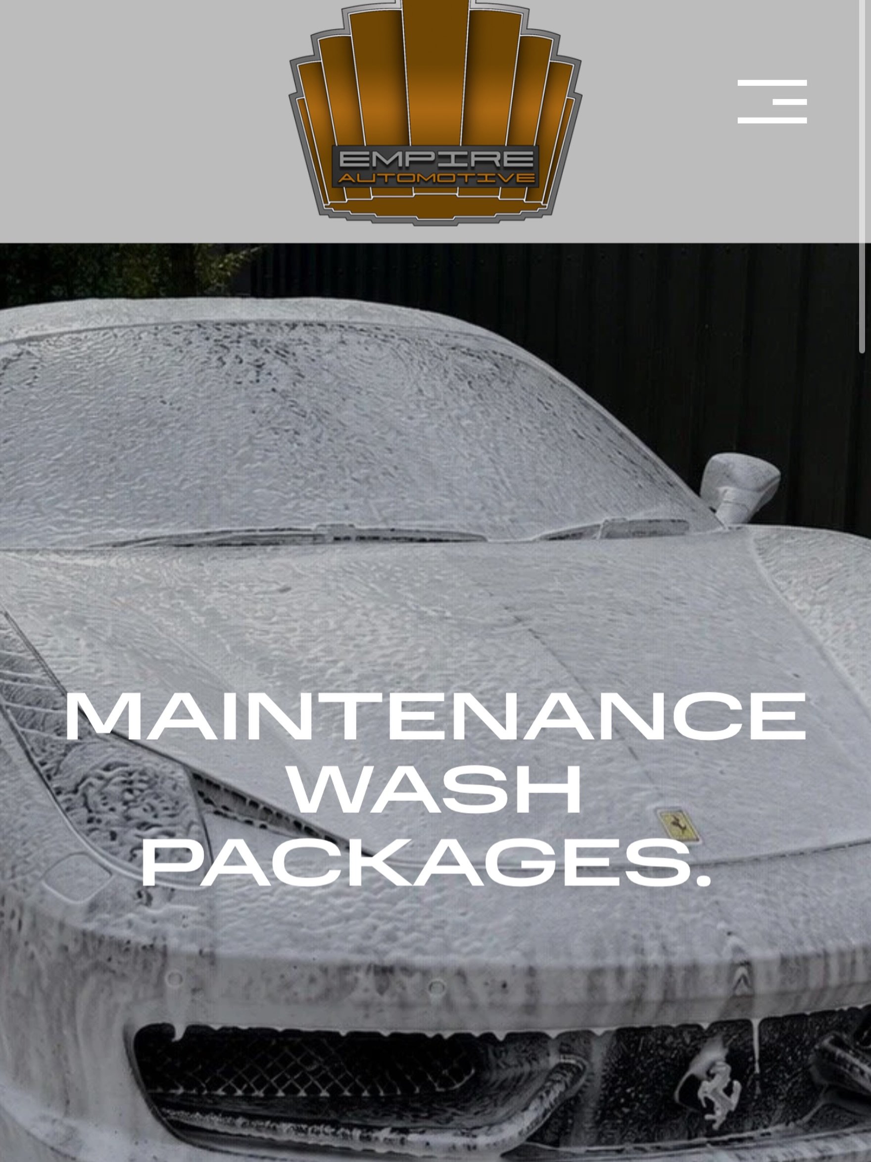 New page live on the website. We are now offering maintenance washes. These will be  3,6 and 12 washes paid upfront but usable over a period of time. Since putting it to our clients earlier this week we have received a fantastic response. If you&rsqu