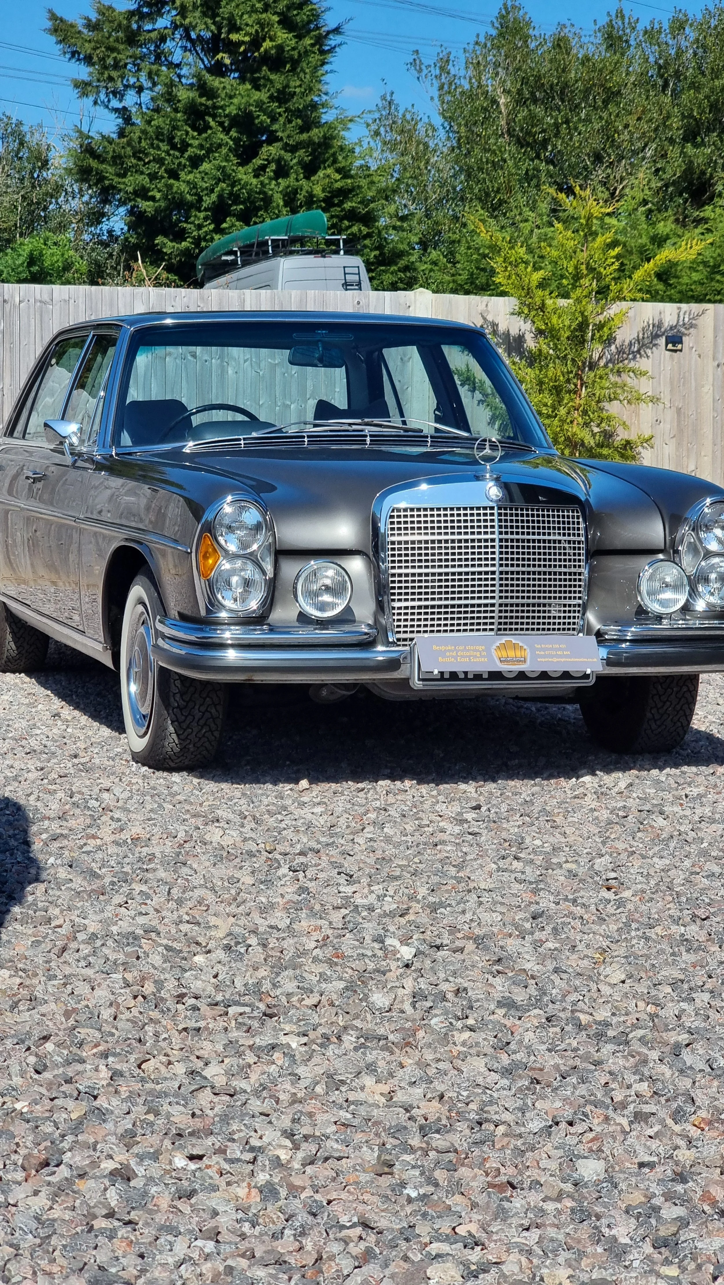 Mercedes 300SEL - Full 3 stage machine polish after another bare metal repaint