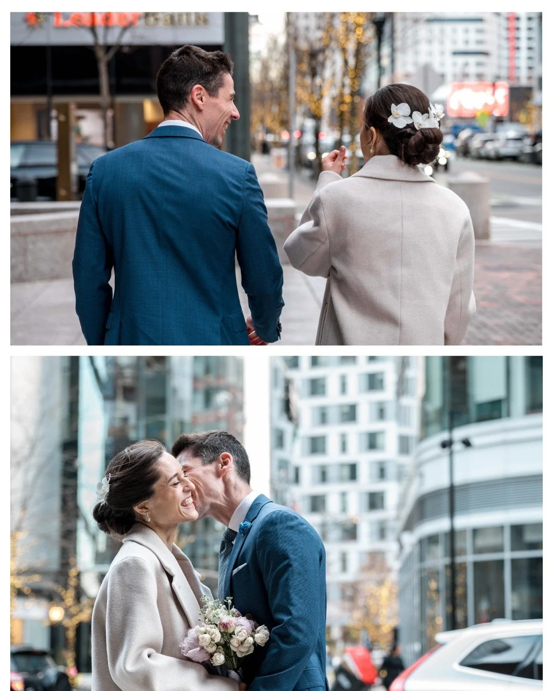A beautiful elopement by the seaport. It's always an honor to be trusted with this job and I love going with the flow and capturing creative portraits and documenting (not pictured here: lots of candid family shots including during the ceremony and i
