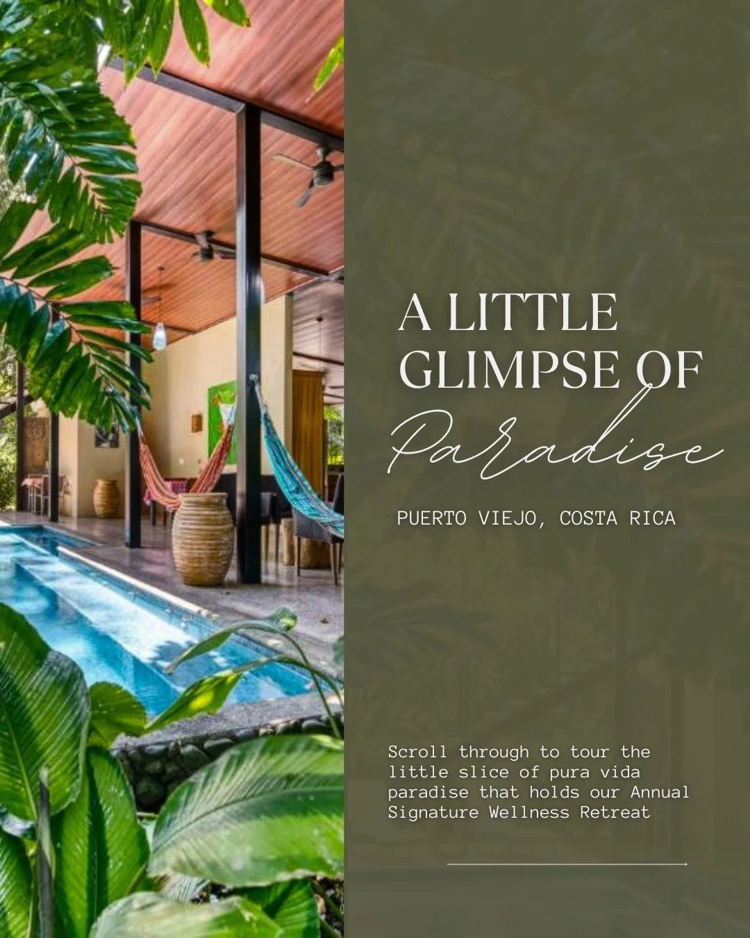 Take a little step inside this luxury jungle hideaway, just steps away from the Caribbean Sea. Terraces, cozy nooks, and unbelievable views...The perfect backdrop to slow down, recharge, and fully immerse in our Annual Signature Wellness Retreat.

✨ 
