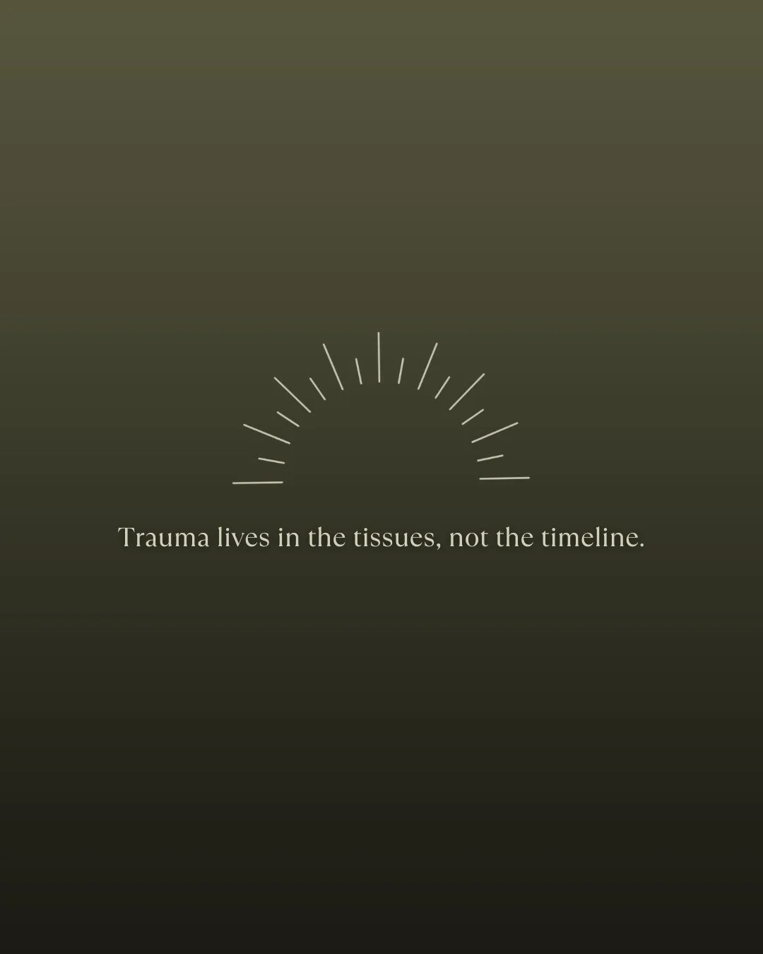 Every experience your body couldn&rsquo;t fully process leaves lasting patterns in the nervous system... affecting posture, movement, breathing, and stress responses long after the event has passed. Time alone does not erase these imprints.

Healing 