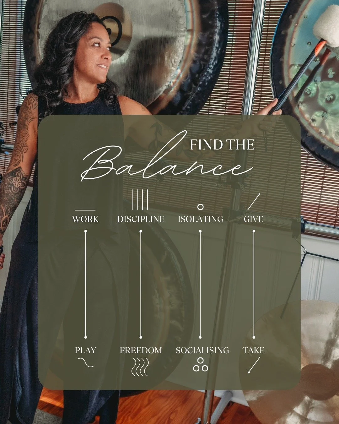 ✨ Balance is something you practice in real time.

It&rsquo;s knowing when to push and when to soften. When structure supports your creativity instead of stifling it. When solitude feels nourishing, not like a fear of being seen. It's recognizing whe