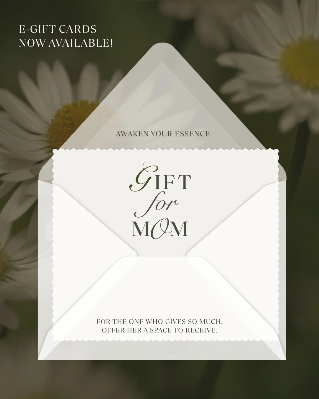 💐 This Mother&rsquo;s Day, give mom something that doesn&rsquo;t ask anything of her.

Just a space to land.
To soften.
To remember herself again.

Whether it&rsquo;s sound healing, Reiki, or another experience at Awaken Your Essence, she gets to ch
