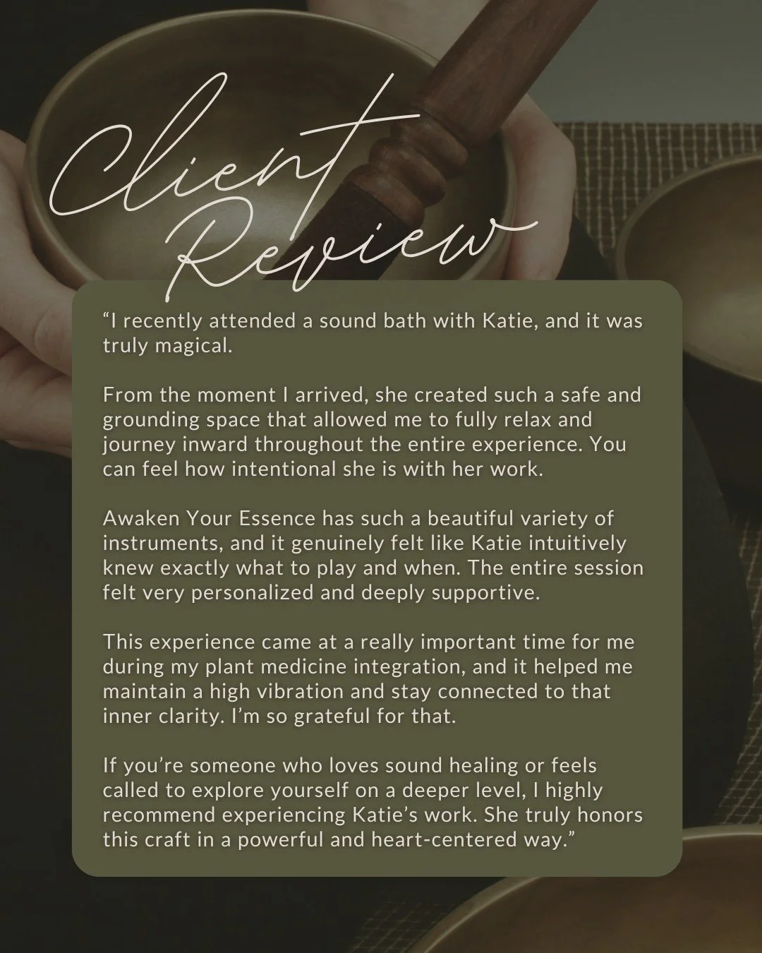 Grateful for words like this, clients like this, and the trust to walk alongside someone through their process.

The journey is always yours. We are simply here to hold space, support, and to gently guide you as you come back home to yourself.

What 