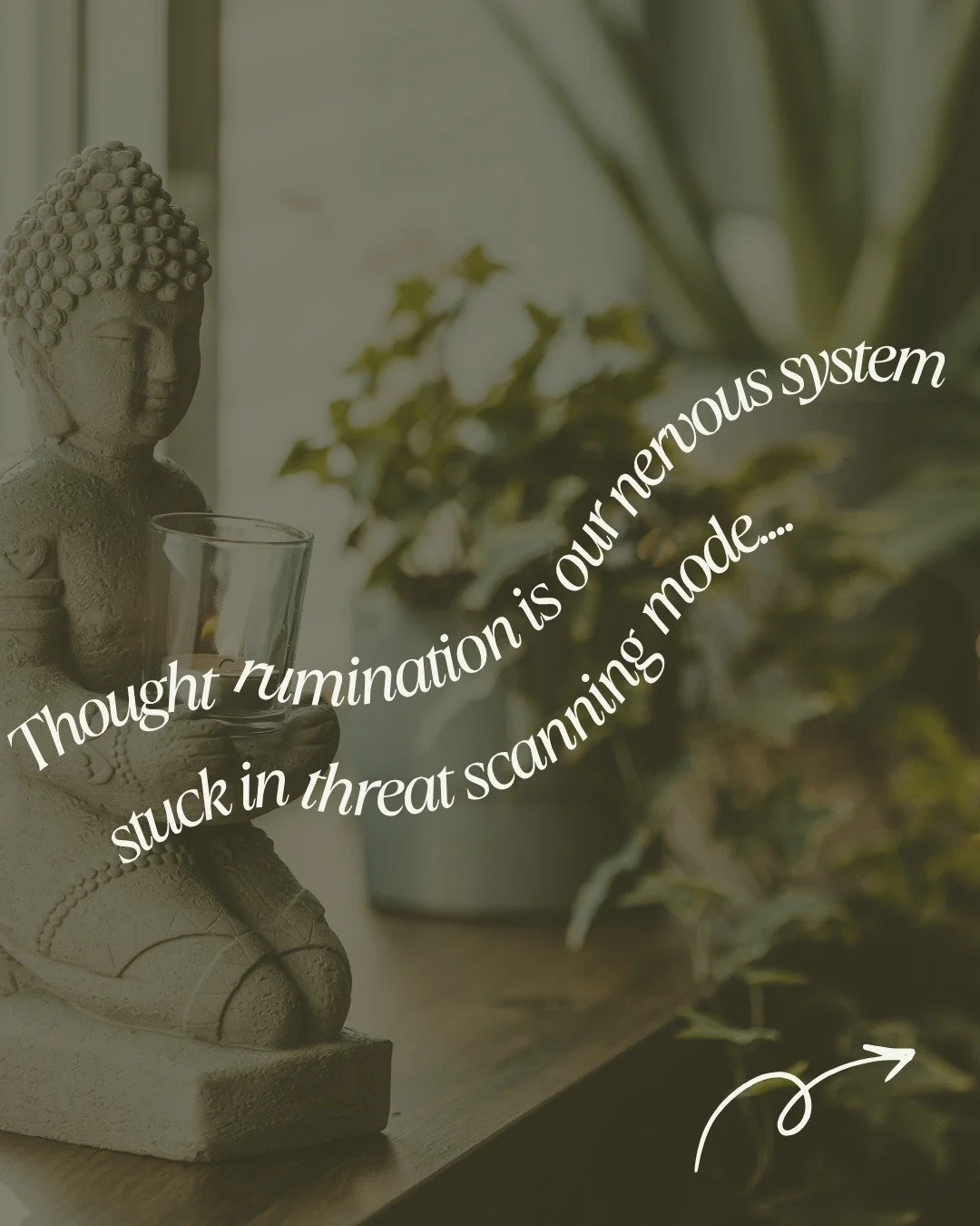 Thought Rumination is actually a nervous system response.

When the body does not feel safe, regulated, or settled, the mind starts searching. Replaying conversations. Predicting outcomes. Overanalyzing decisions. Trying to think its way into certain