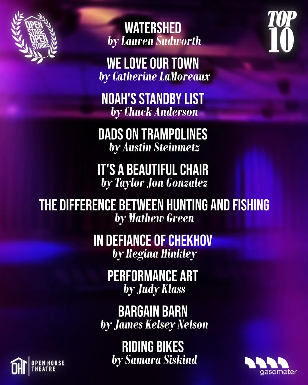 OPEN HOUSE: 10 Minute Play Festival