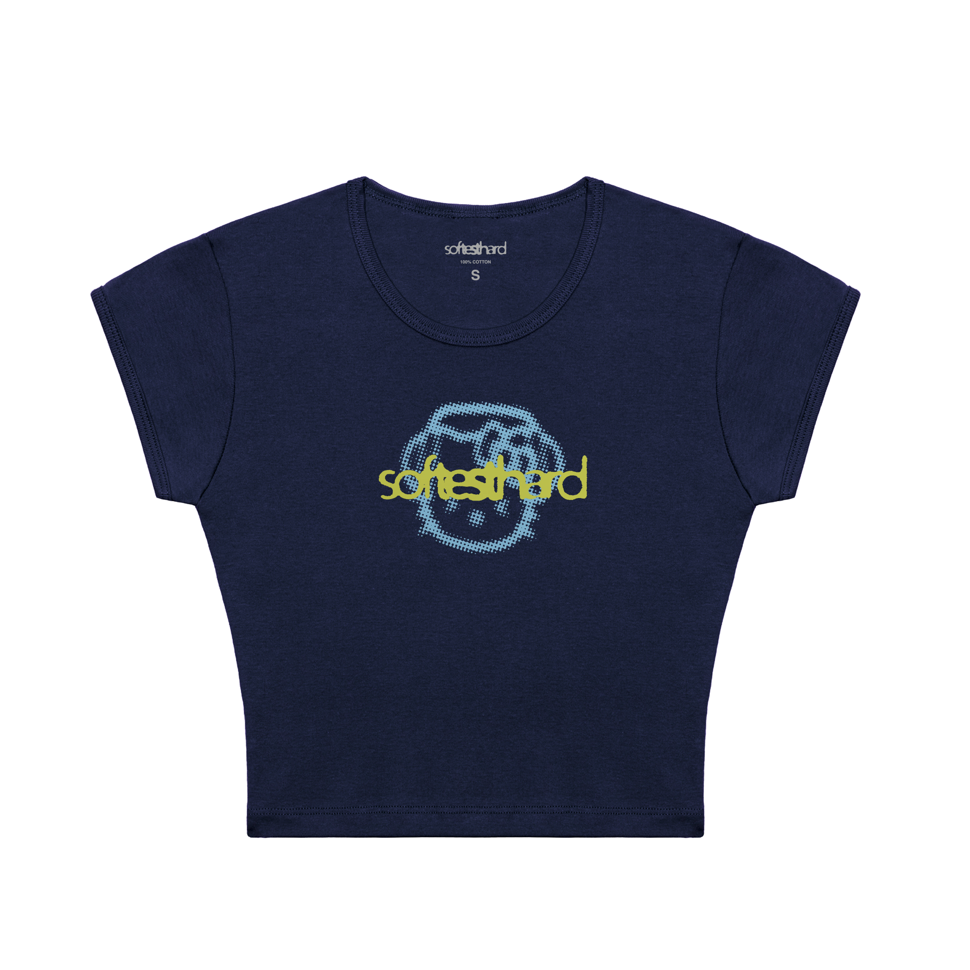 SFT KITTY BABY TEE (NAVY)