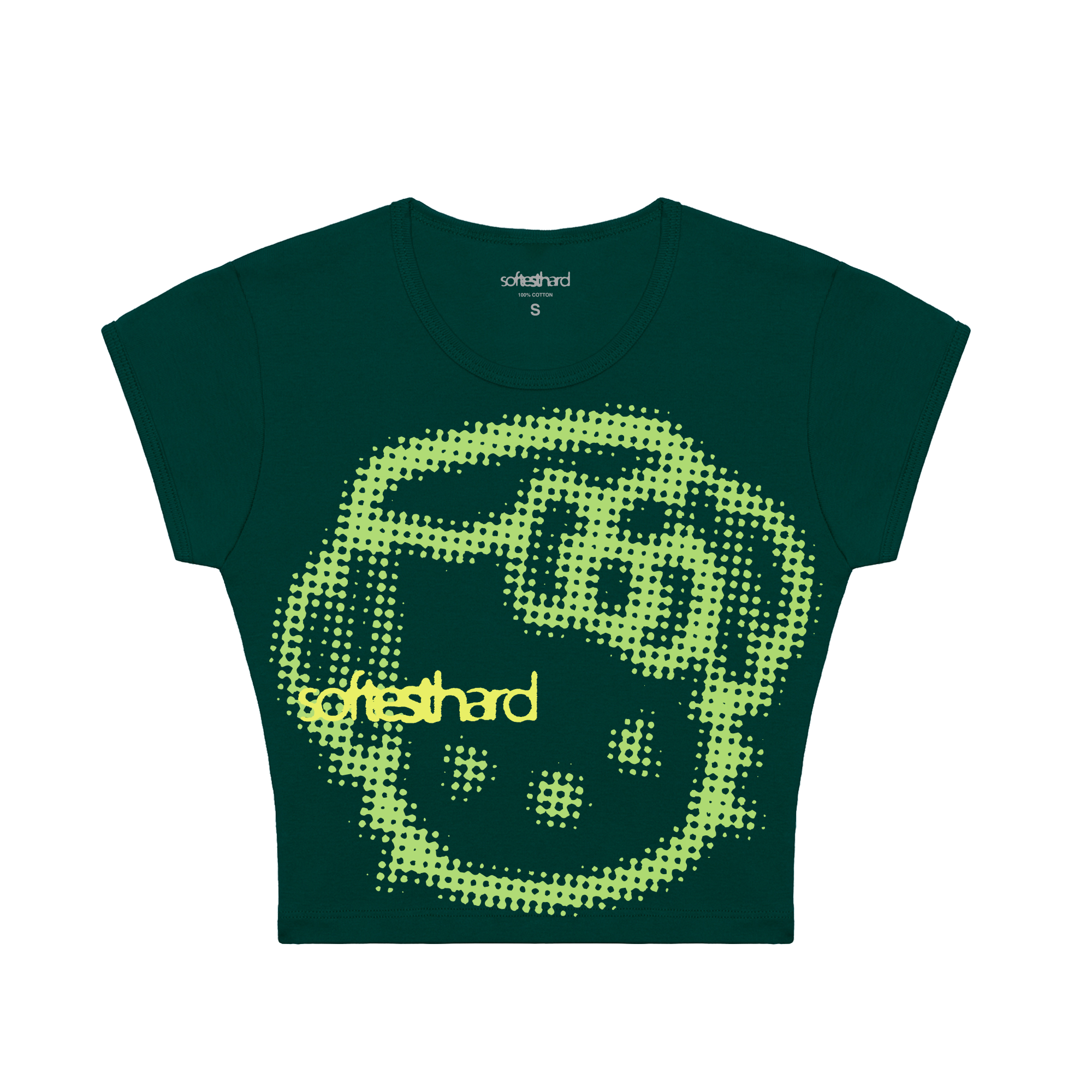 SFT JUMBO KITTY BABY TEE (FOREST GREEN)