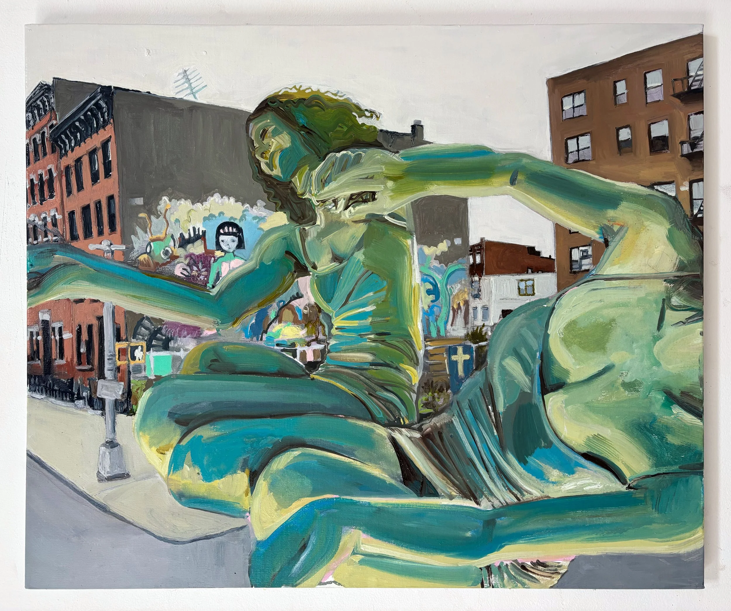 'Hewes St', 2025, Oil on Canvas