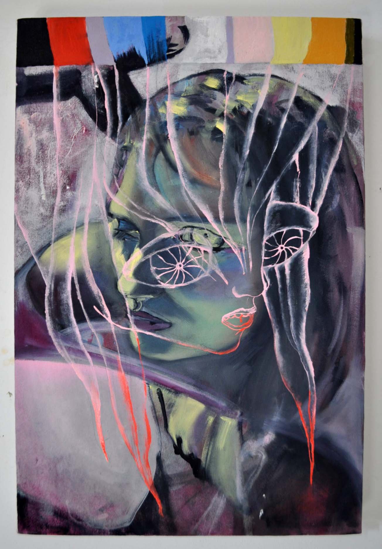 'Ruffle Bandit', 2025, Oil on Canvas