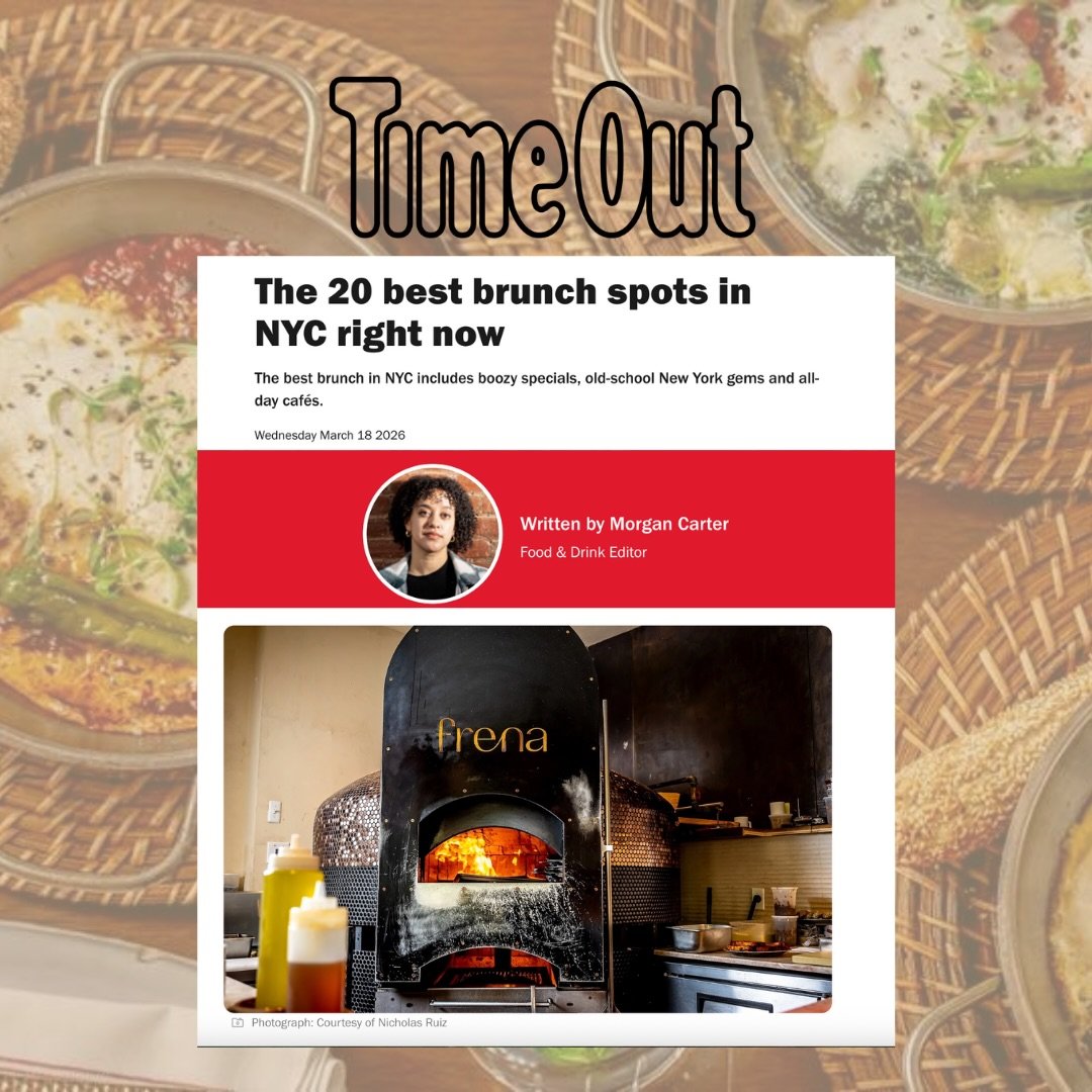 Thank you @timeoutnewyork and @mo_car for including Frena in your list of top 20 NYC brunches! 

Book your brunch reservation today and check out our shakshuka menu for yourself. 

#shakshuka #eatnyc #frena #midtowneats #eatnyc