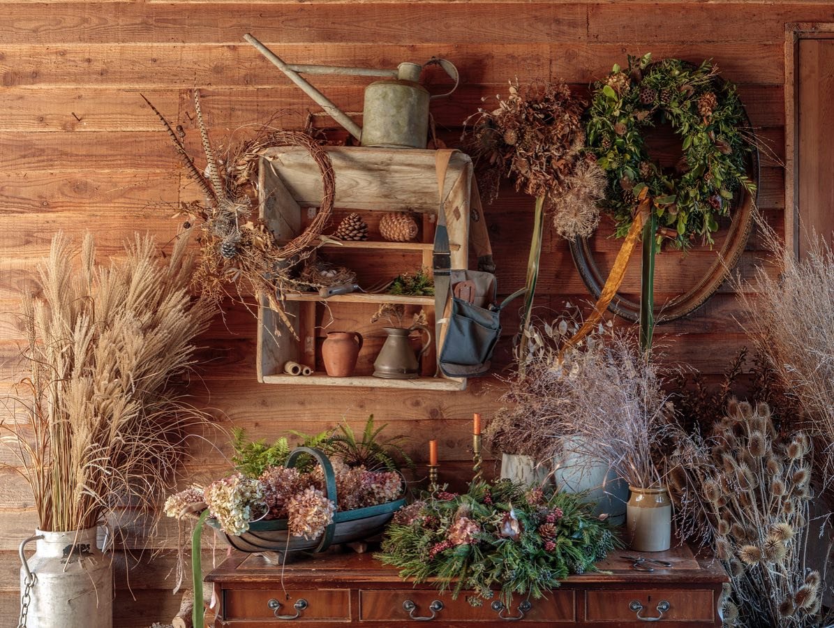 Getting ready for out Christmas wreath workshops next week. Still a few spaces available on some of them.
Wreath sales for next couple of weeks and then we are closing our books.

Photo @clivenichols