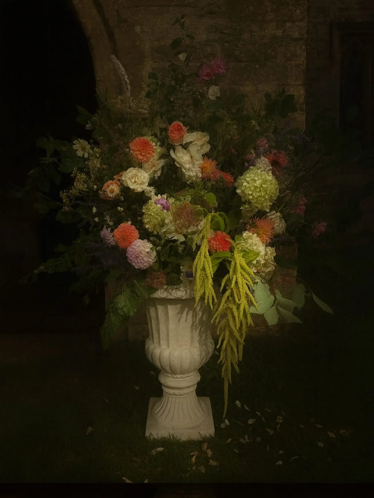 Last Hurrah
Cutting down all the dahlias tomorrow . Drying the remaining amaranthus and cutting hydrangeas ready for their December makeover. 
That’s it from us for bouquets until the Spring when the flowers begin to bloom again. 
Thank you to