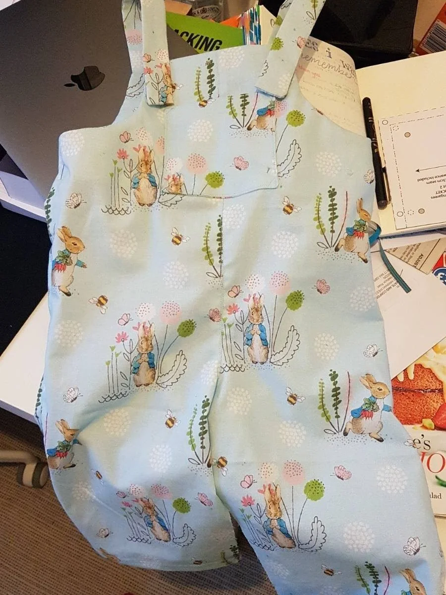 Festive Peter Rabbit Two Piece Knit Dungaree Set