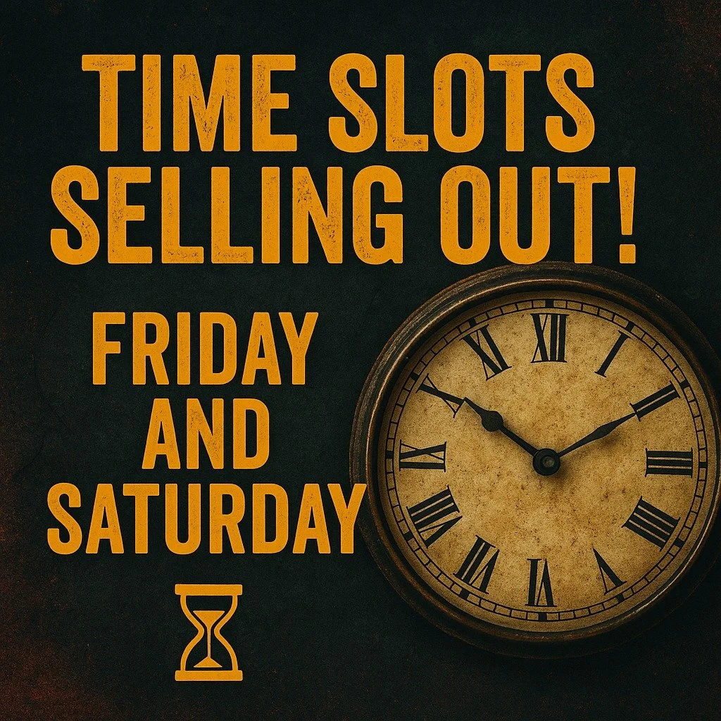 If you&rsquo;ve been waiting to grab tickets for tonight or tomorrow&hellip; here&rsquo;s your sign.

Time slots for Friday and Saturday are already starting to sell out &mdash; make sure you and your group get tickets for the time slot you want.

Ti