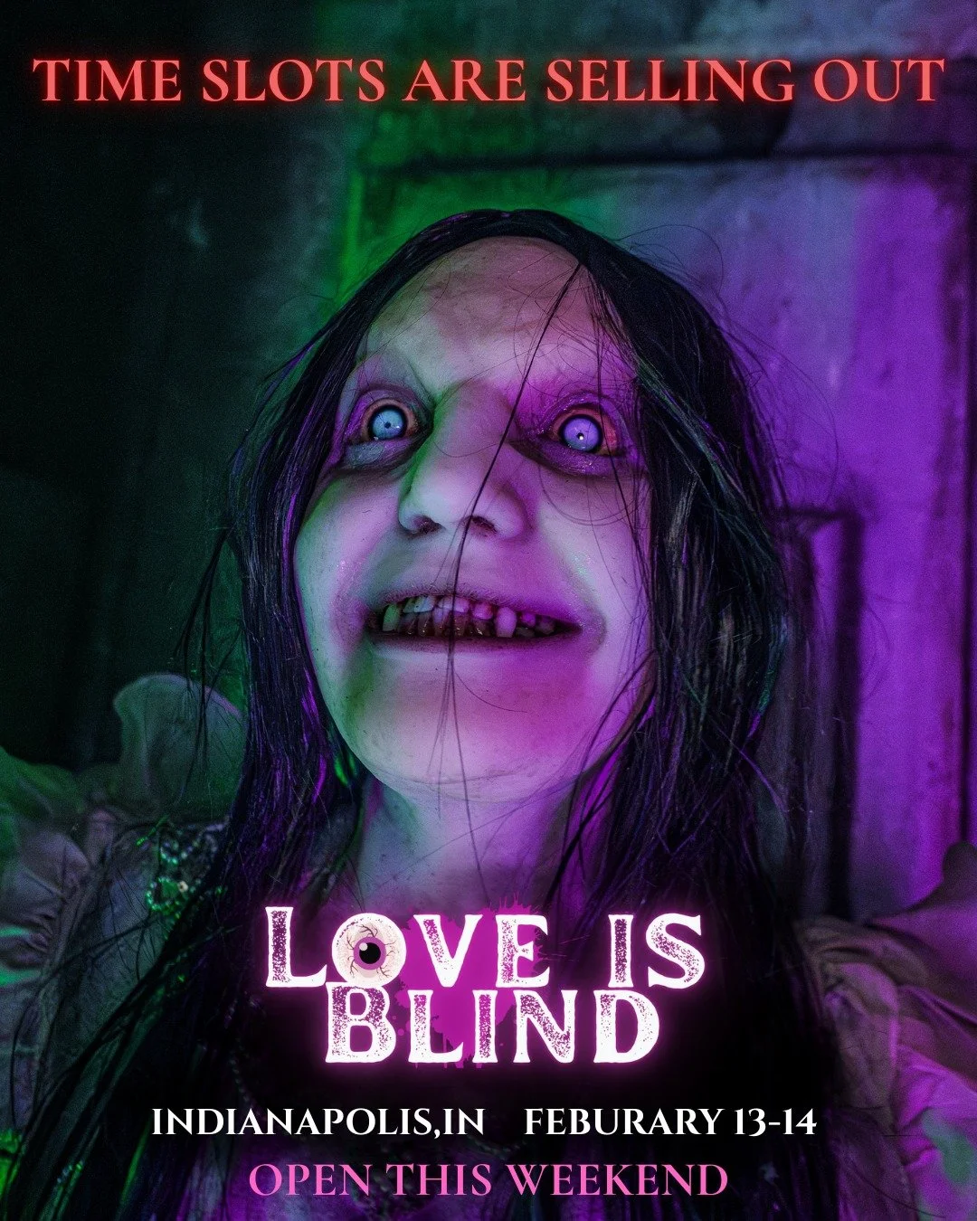 Several time slots for Love Is Blind (Feb 13&ndash;14) are already sold out, and availability is shrinking quickly.

All tickets must be purchased online. There will be no tickets available at the door.

Secure your time slot now before it&rsquo;s go