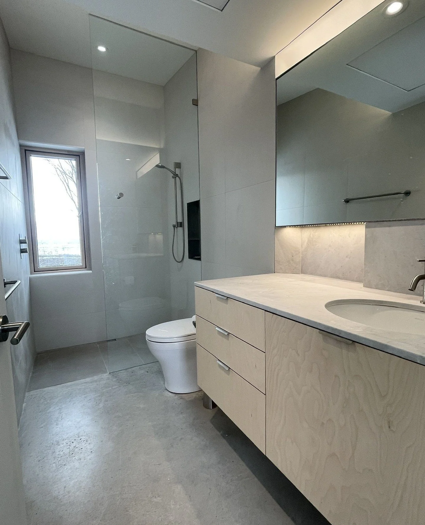 A cottage designed with the grandkids in mind - functional design, easily cleaned and long lasting finishes. #DurableFinishes #ConcreteFloor #MarquiseConstruction #NewHome #PECcottage