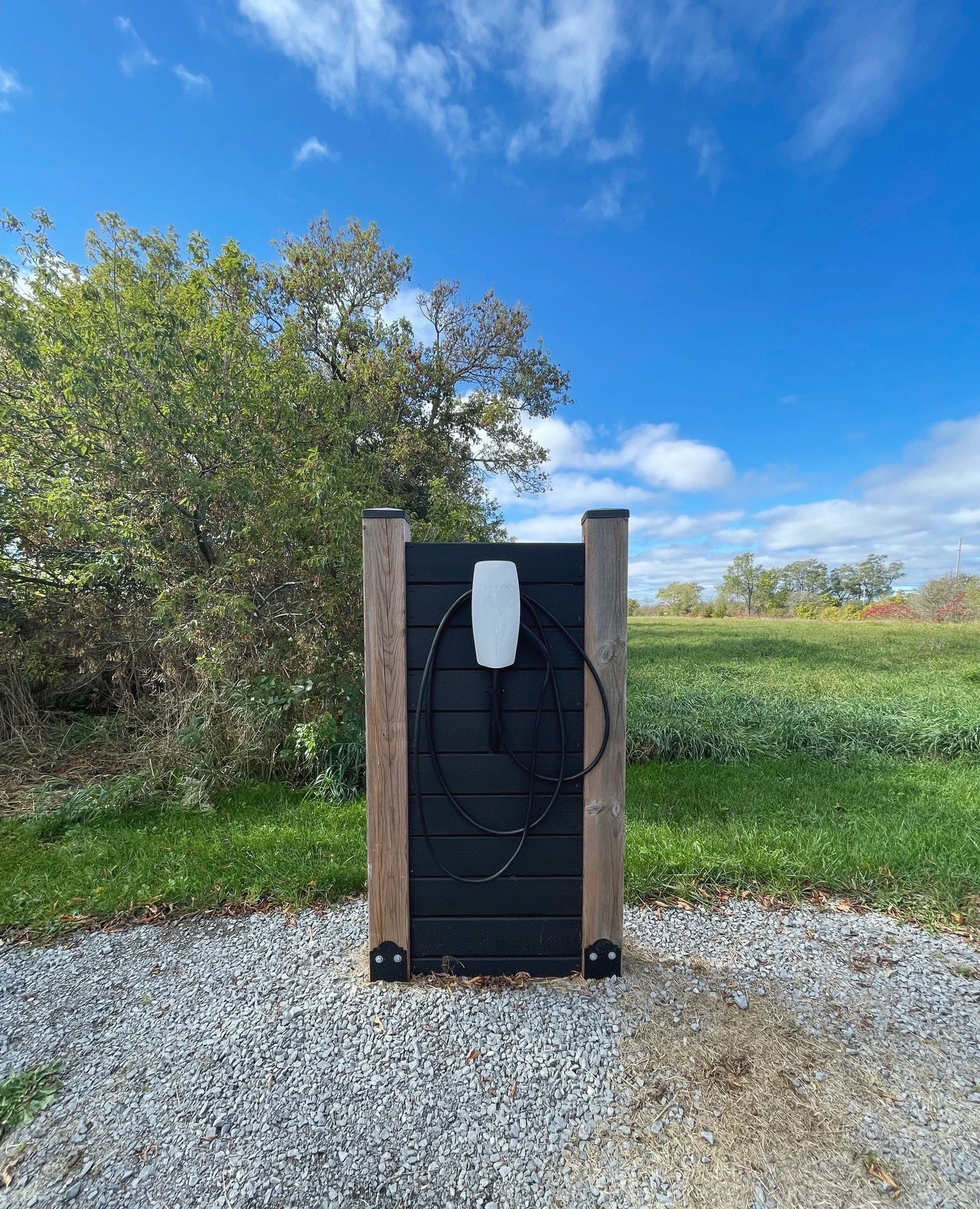 Future-ready and fully charged ⚡ This custom home build comes equipped with a sleek Tesla home charger&mdash;because sustainable living should be effortless. #MarquiseConstruction #LuxuryHomes #SmartHome #SustainableLiving