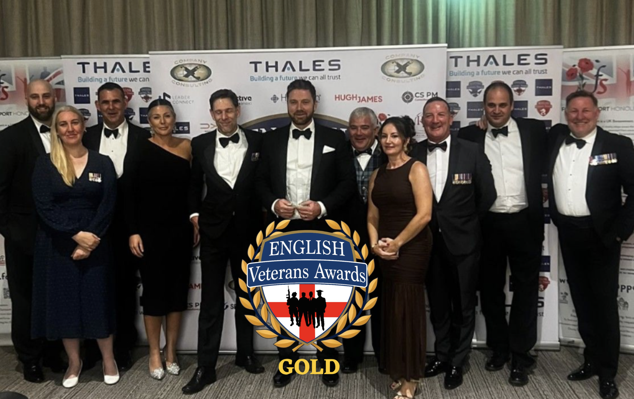 TCP named ‘Employer of the Year’ Gold Winners at the English Veterans Awards