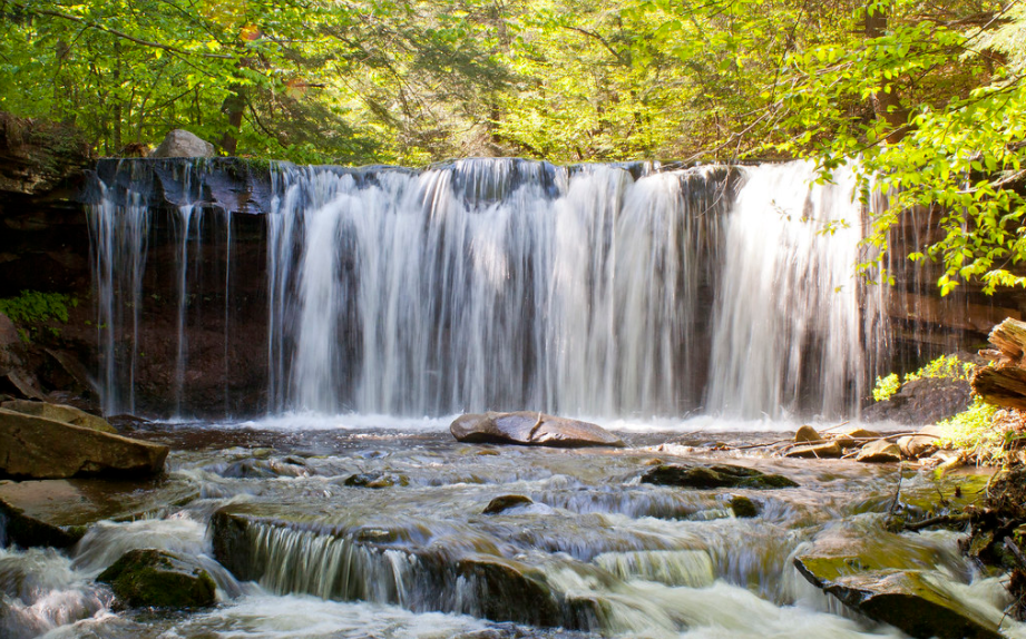 One of the many beautiful waterfalls at Ricketts Glen State Park