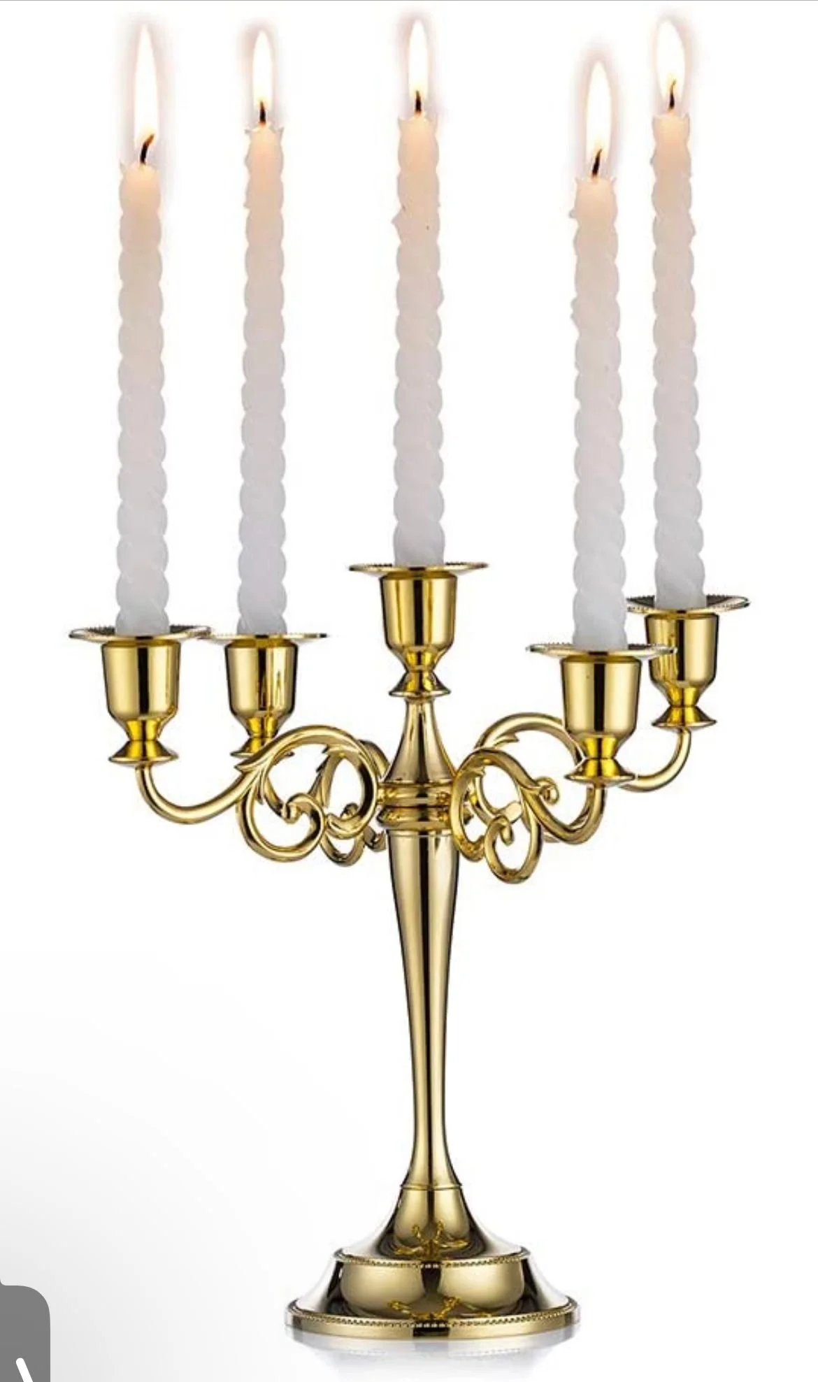 Golden Candle Holder – 5 Candles