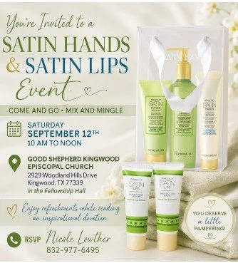 Satin Hands &amp; Satin Lips Event