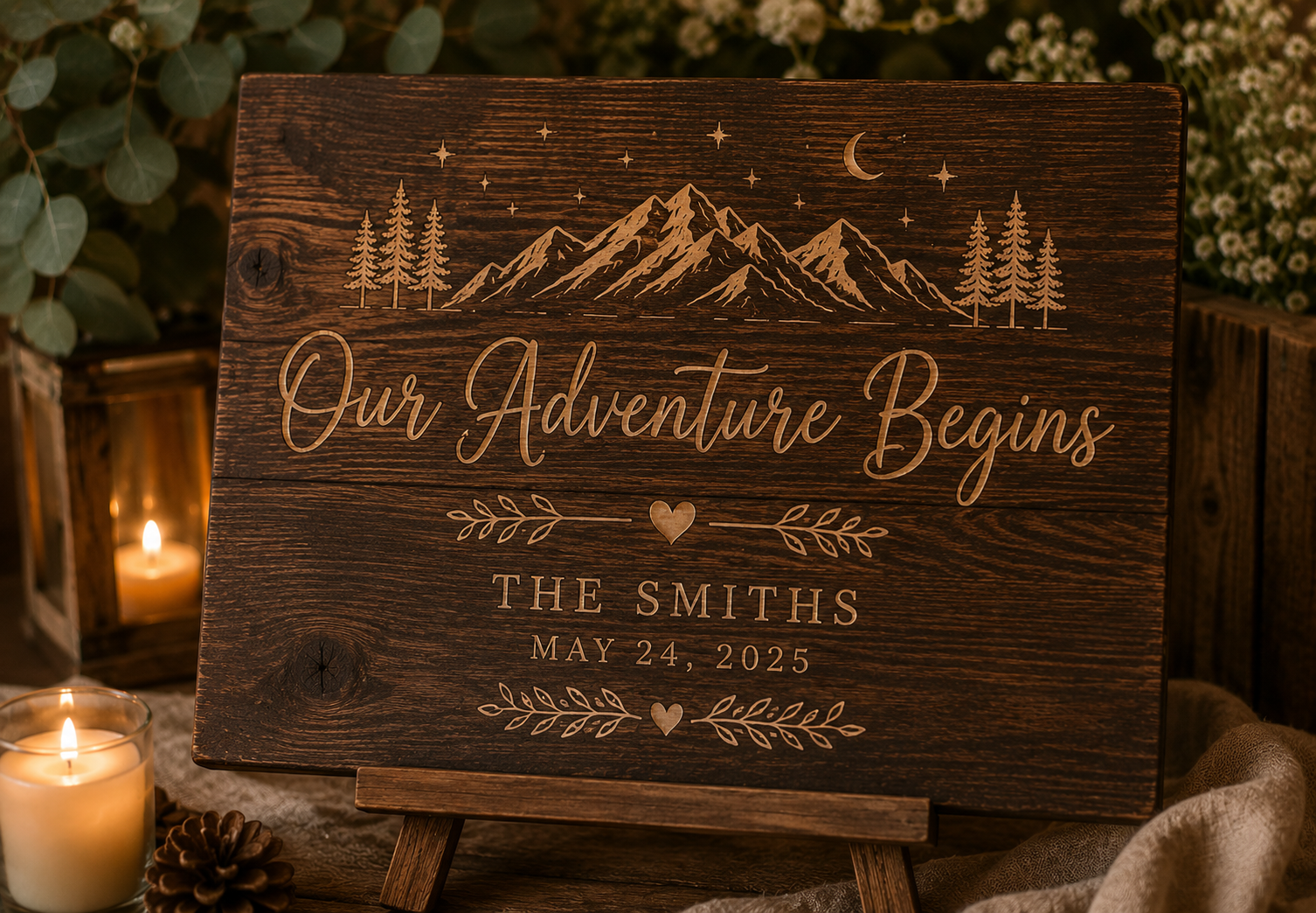 Wooden Guestbook