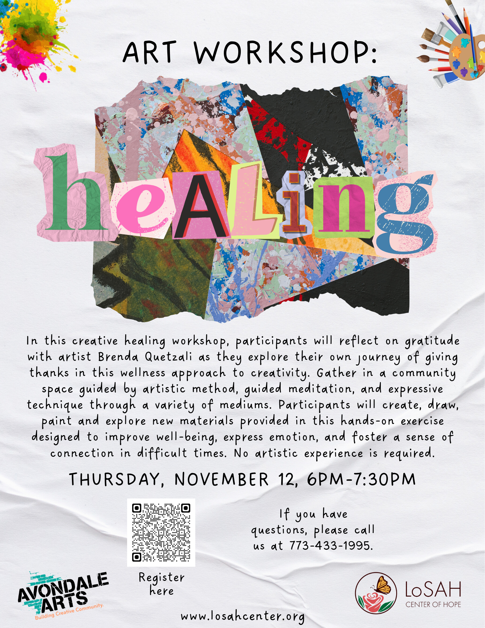 Creative Healing Arts Workshop: Reflect on Gratitude