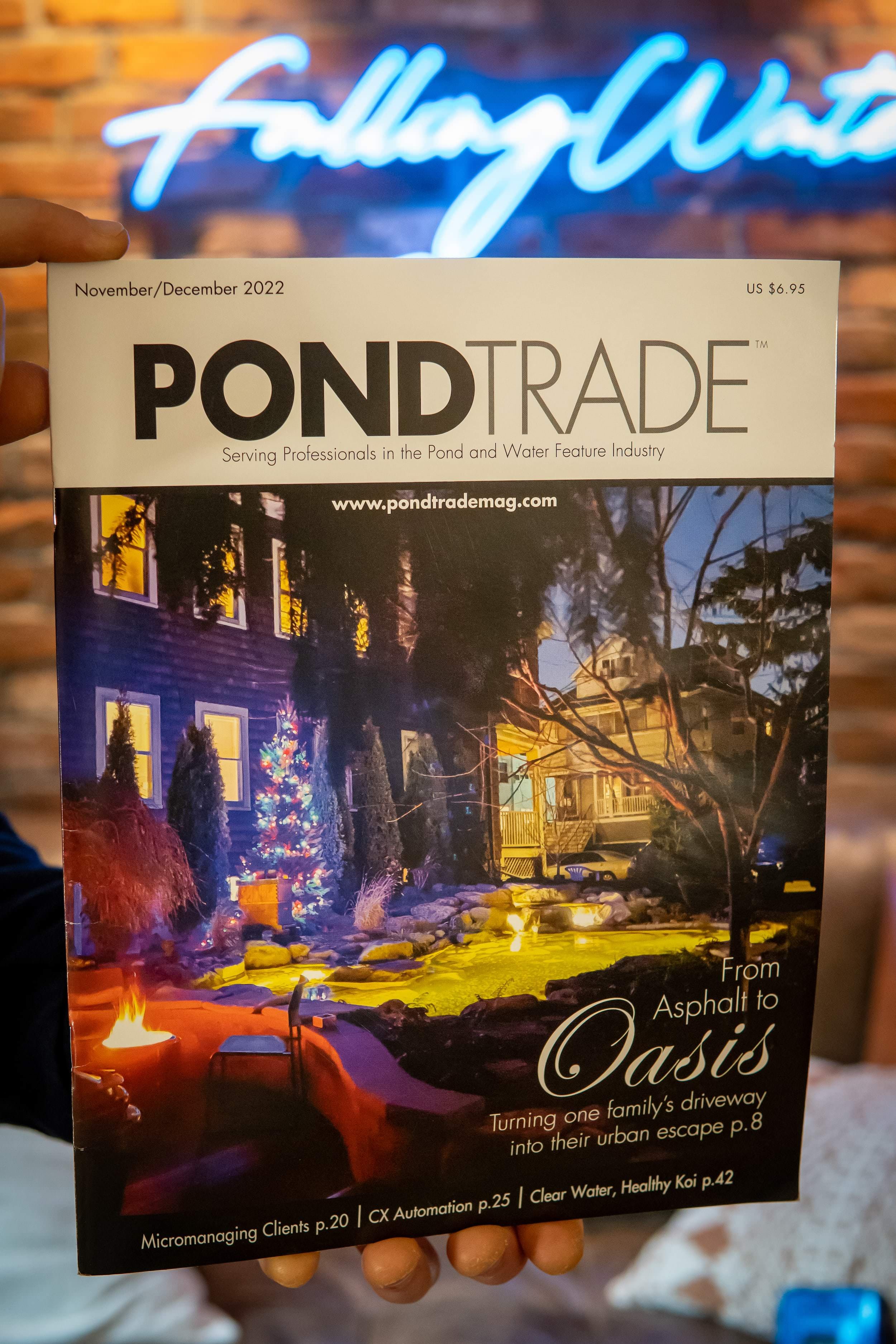 Writing Articles for Pond Trade Magazine