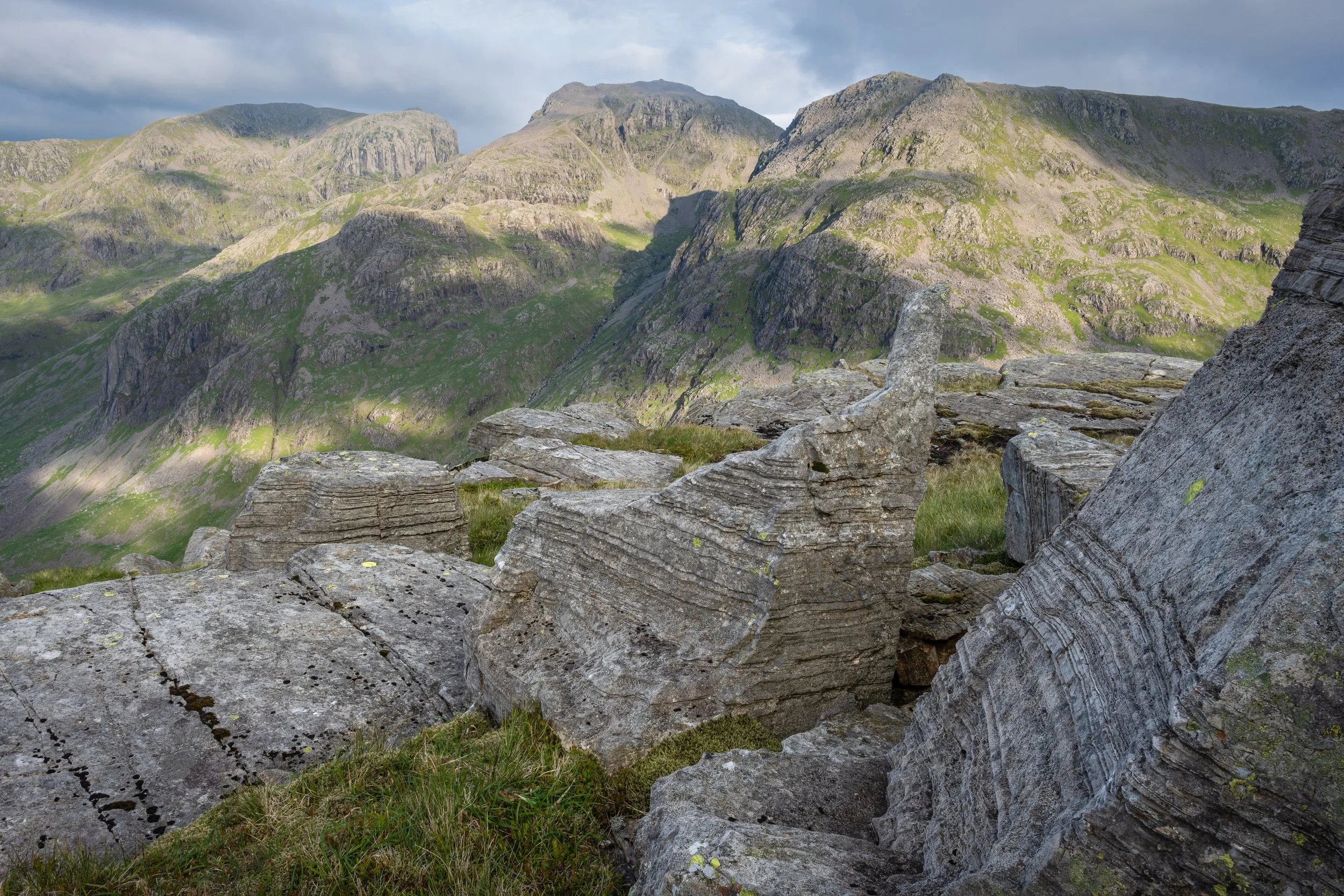 Lake District Landscape Photograph of the Scafell range.