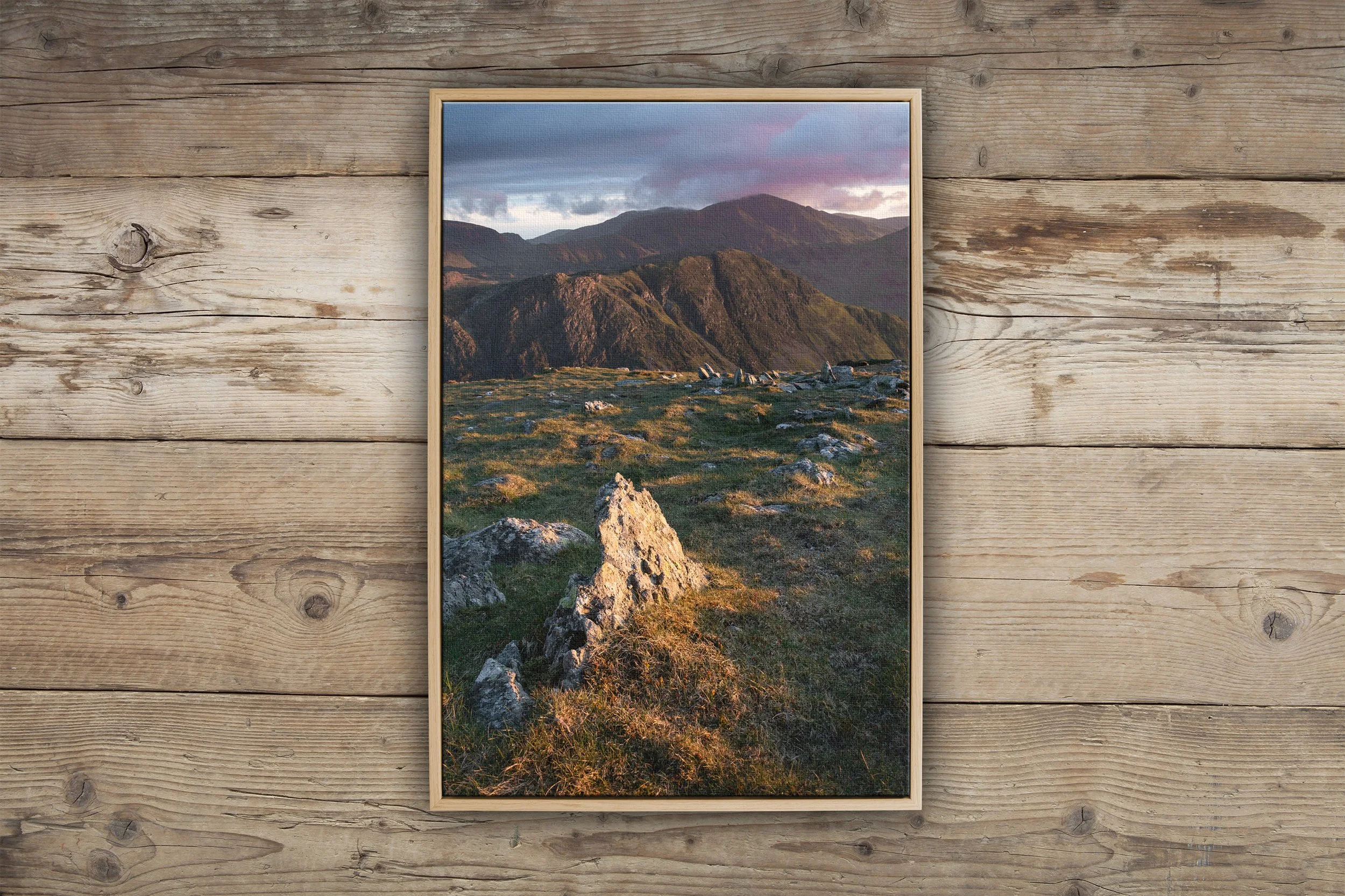 Framed Canvas Gallery Block - Oak