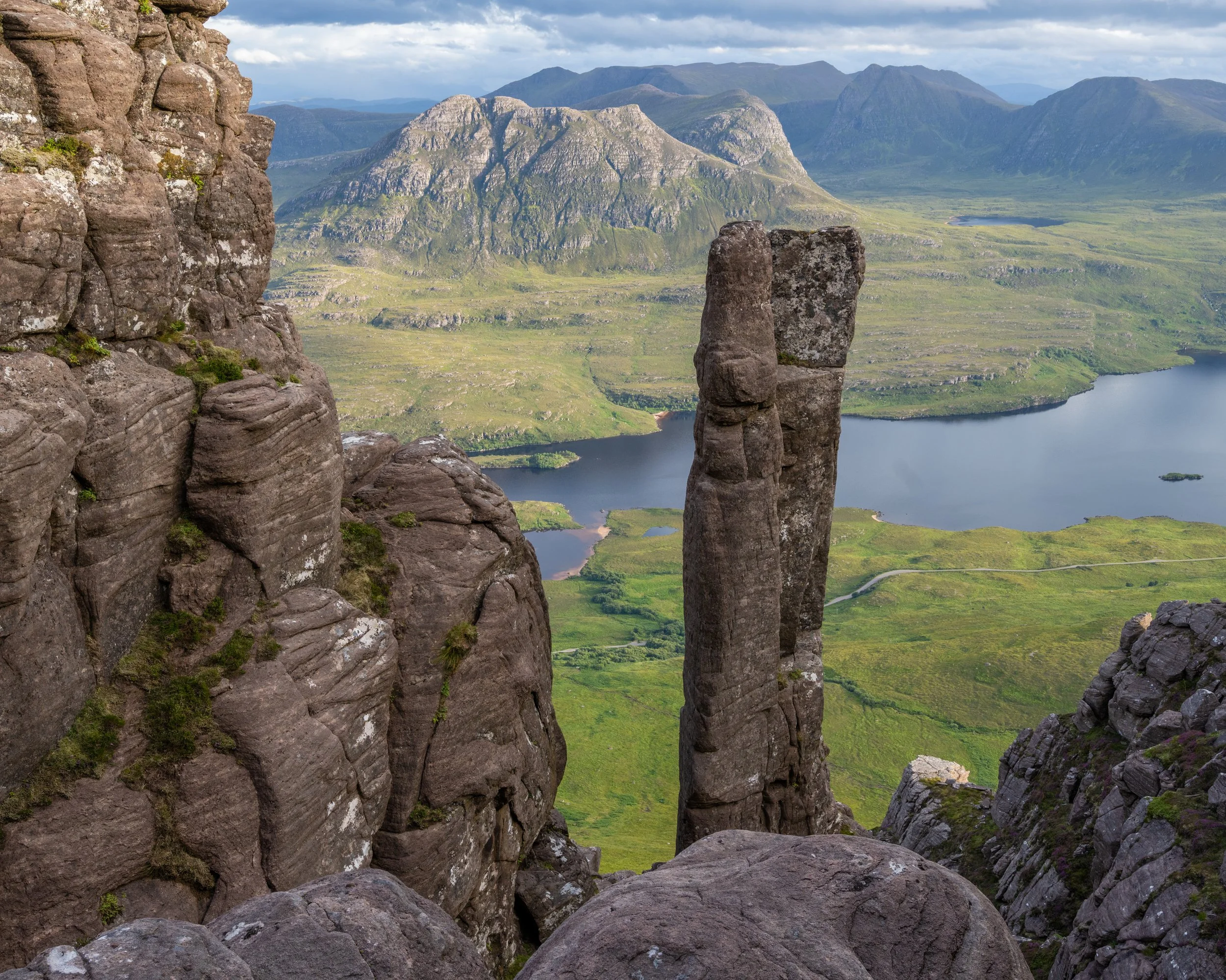 Beinn and Eoin in Coigach, northwest Highlands of Scotland, taken from Stac Pollaidh.