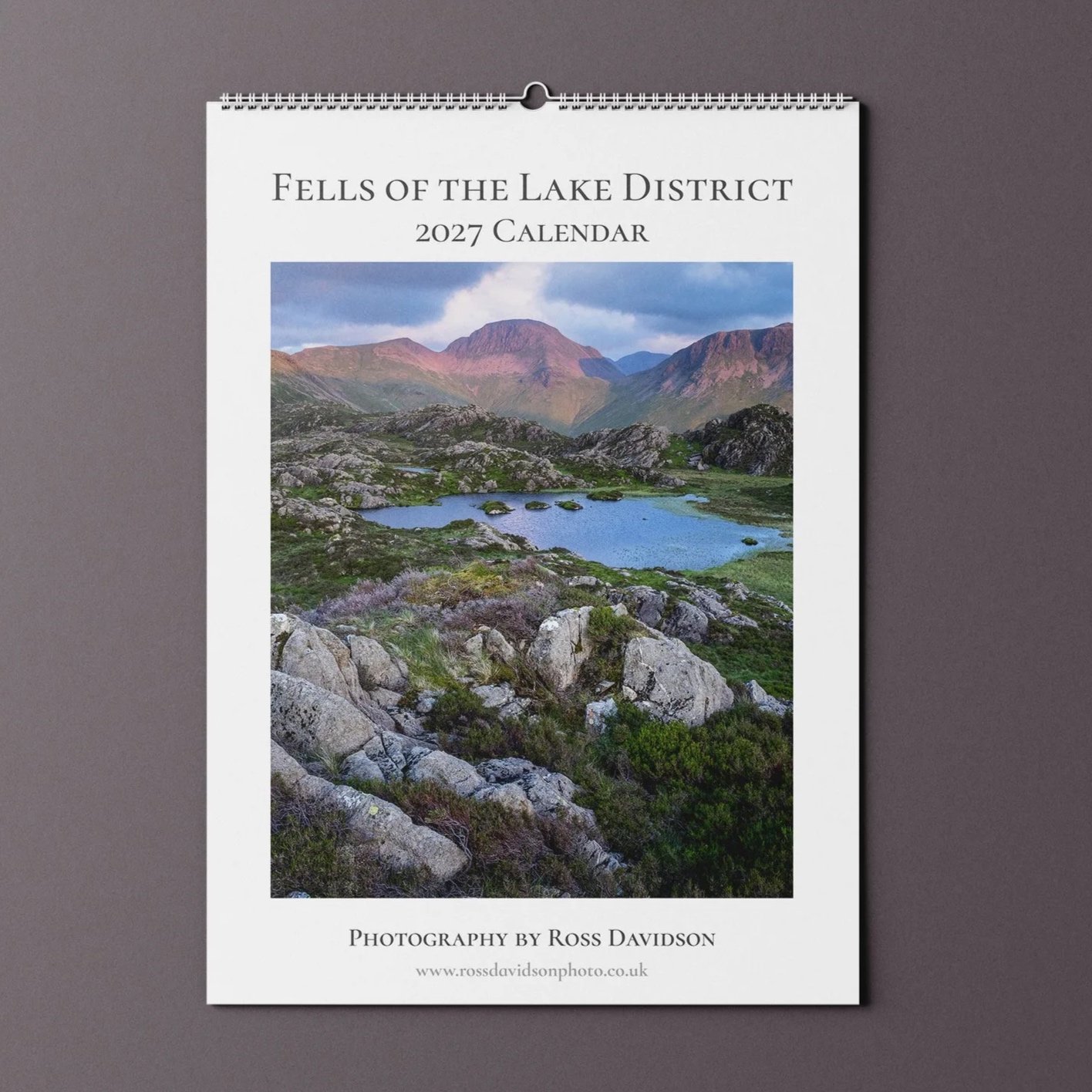 Fells of the Lake District 2027 Calendar by Ross Davidson Photography.