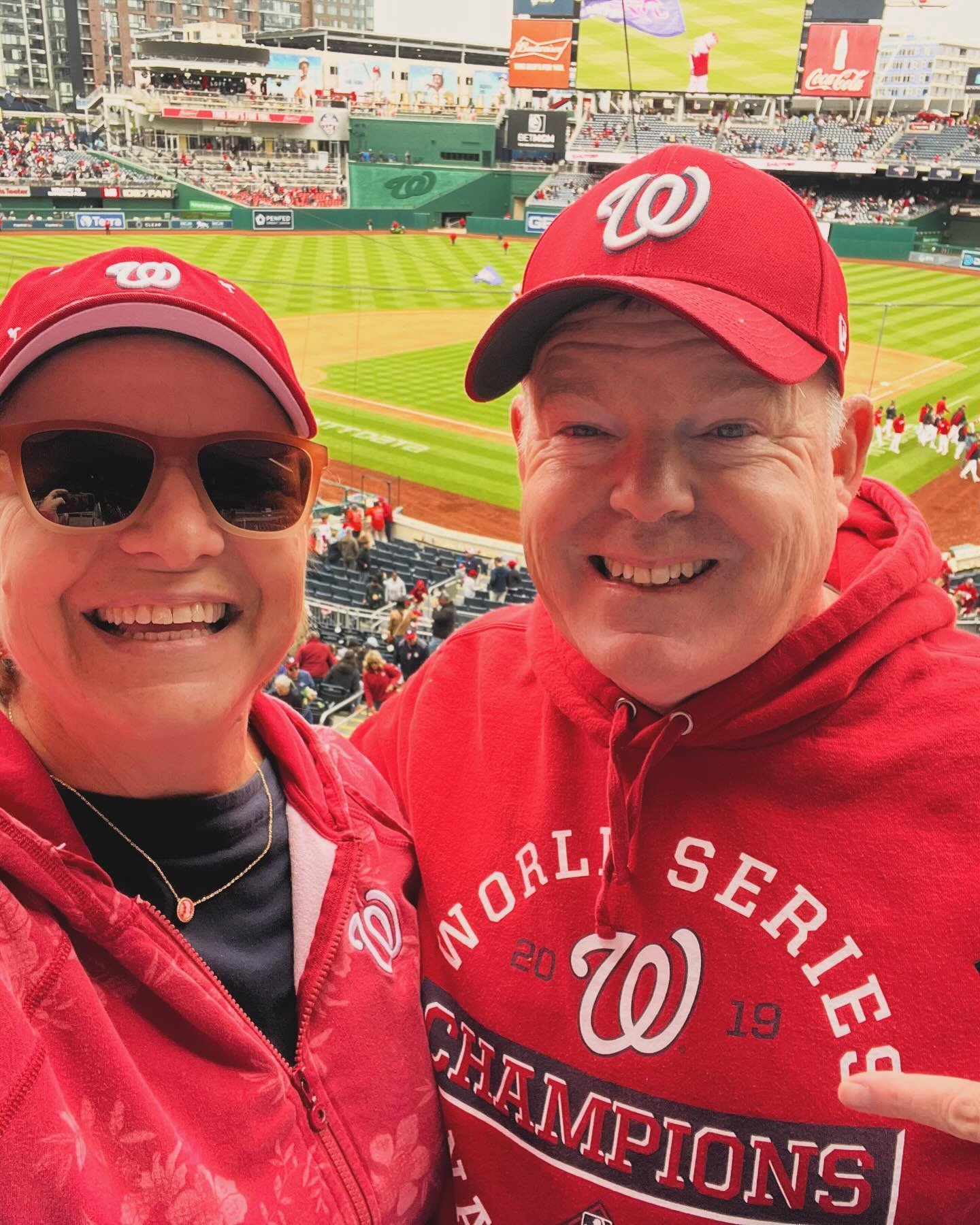 A curly W in the books! What a great game with Nats #1 fan @greg.auld!