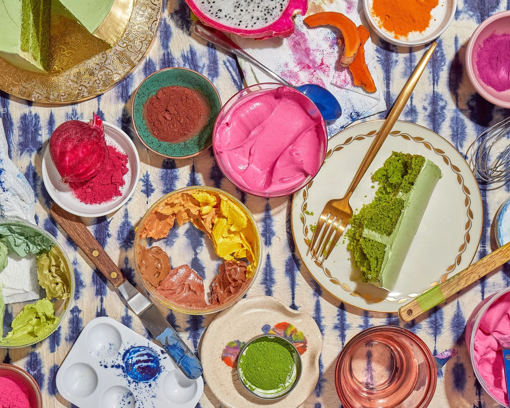 Styled ingredients photographed during development for a food zine.