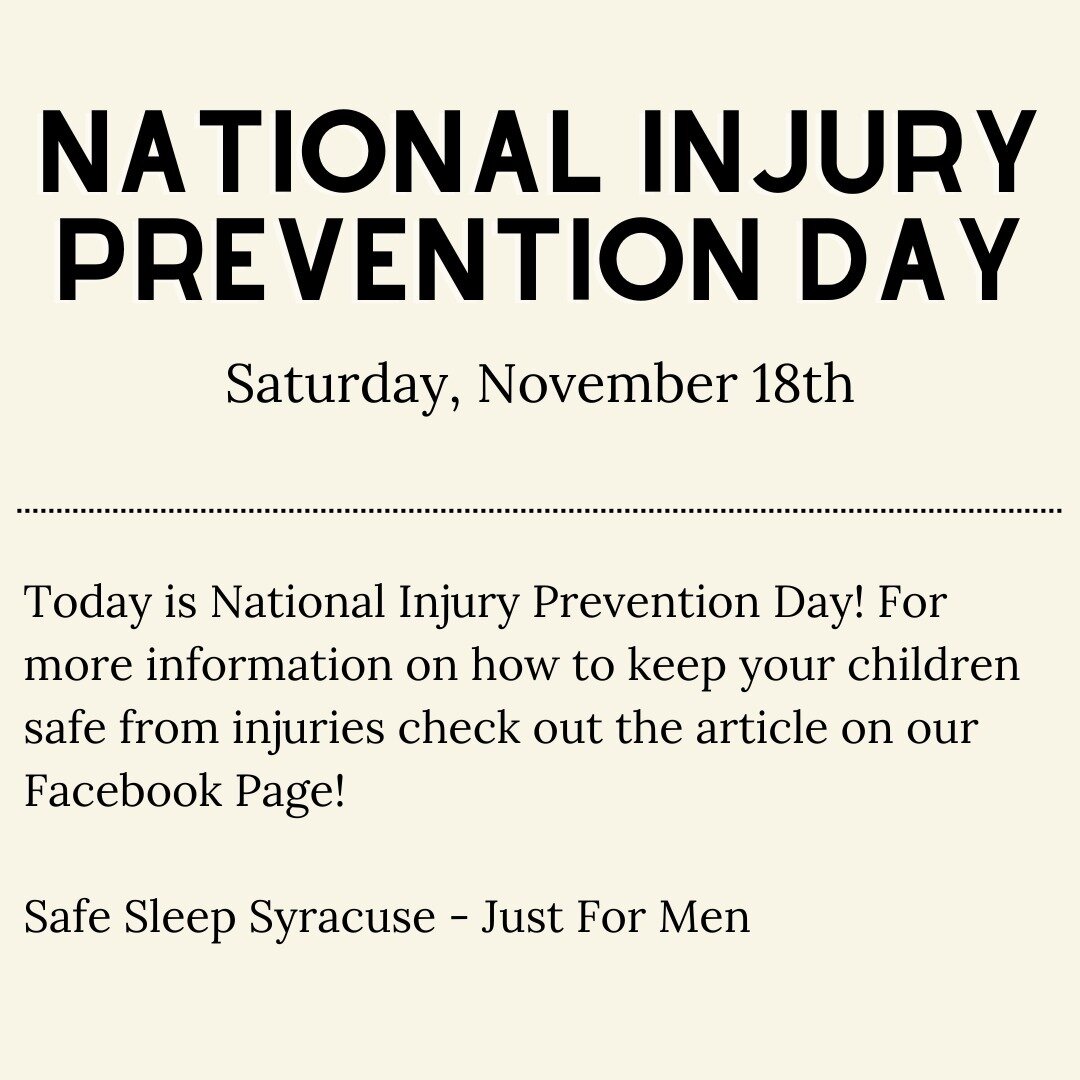 Today is National Injury Prevention Day. To learn more about how to keep your children safe from injuries, check out the article on our Facebook Page!