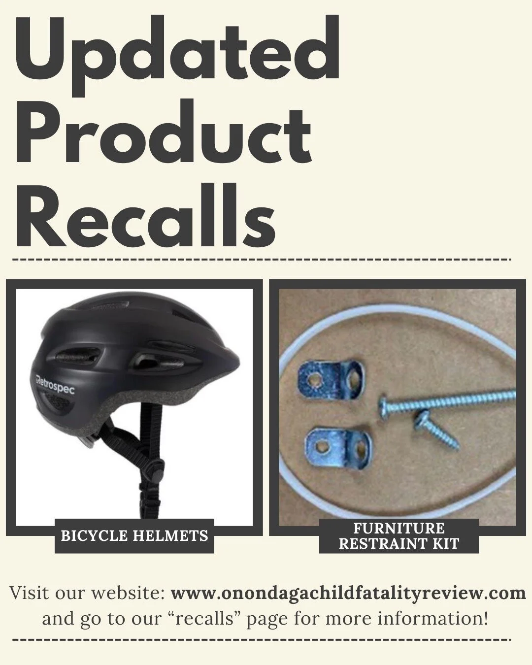 Visit our website for more information on these recent product recalls! 

Click the link in our bio for the full list of product recalls.