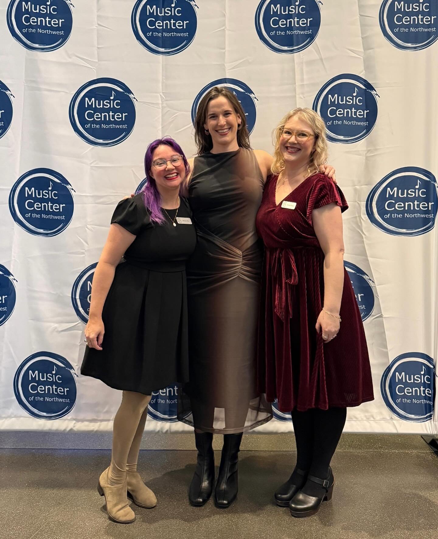 Teacher Monica, Teacher Kate and Teacher Mariah had a blast volunteering and presenting at this year&rsquo;s @musiccenterofthenorthwest gala auction!