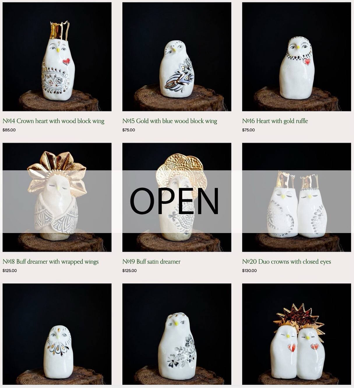 The web shop is restocked and open!  Free gift wrap and free shipping - just in time for Mother&rsquo;s Day &hearts;️. https://soicherceramics.com/shop