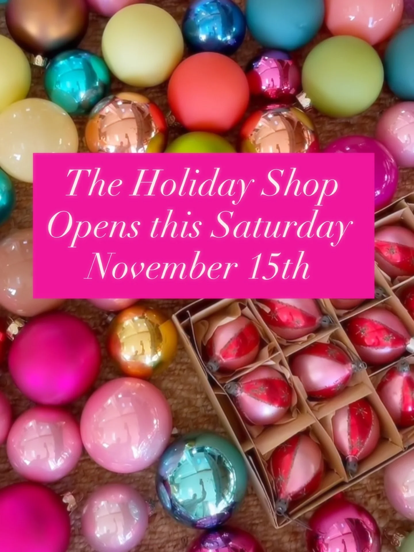 We&rsquo;ve been super busy setting up a beautiful winter wonderland to get you inspired for the season! 

🌟 Opening this Saturday, November 15th! 

🌟 Open Monday-Saturday 9:30-5:30 

Are you excited to see more?!!🎄