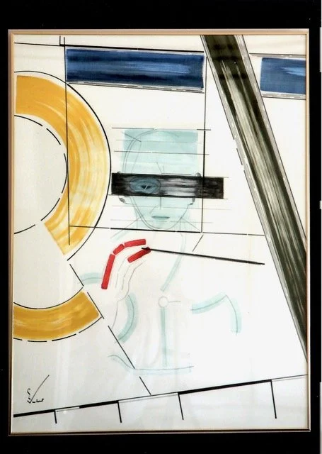 Sans titre, technique mixte, 77 x 102 cm